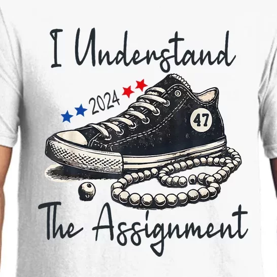 I Understand The Assignment Chucks And Pearls Election 2024 Pajama Set