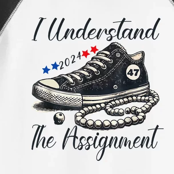 I Understand The Assignment Chucks And Pearls Election 2024 Toddler Fine Jersey T-Shirt