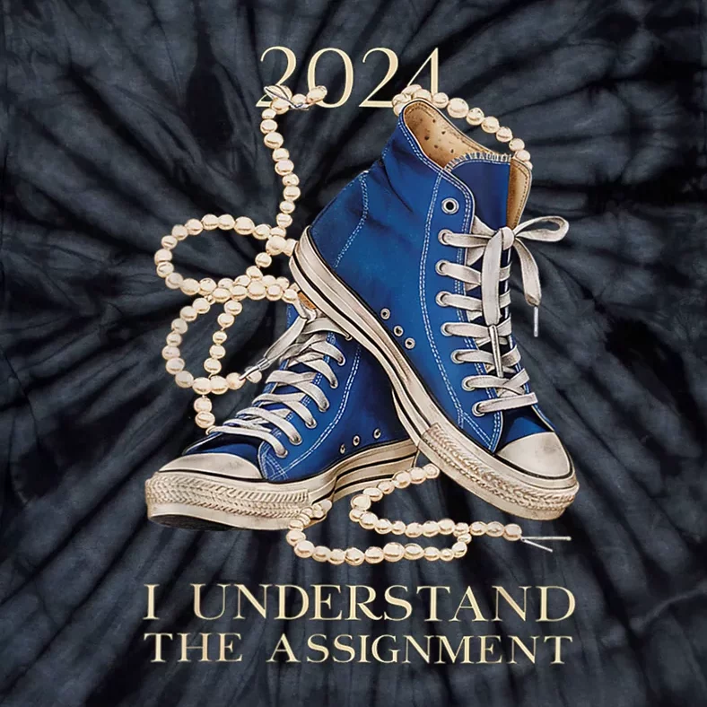 I Understand The Assignment Kamala Vote Blue Election 2024 Tie-Dye T-Shirt