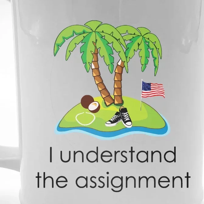 I Understand The Assignment Coconut Tree Kamalaharris Front & Back Beer Stein