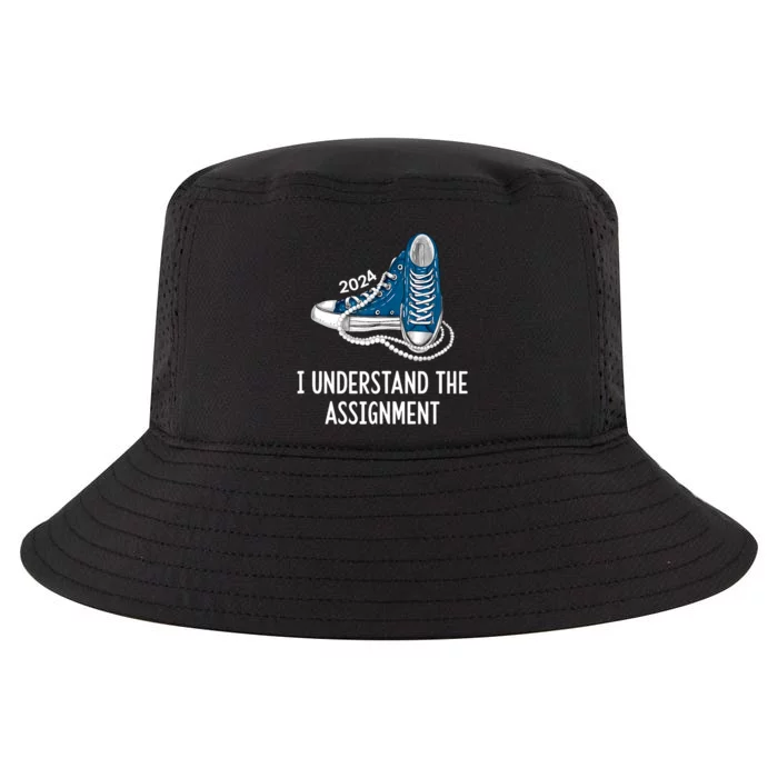 I Understand The Assignment Sneakers And Pearls Kamala 2024 Cool Comfort Performance Bucket Hat