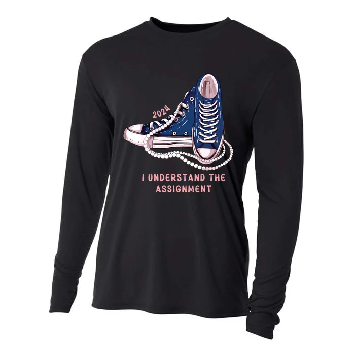 I Understand The Assignment Vote Blue Election 2024 Cooling Performance Long Sleeve Crew