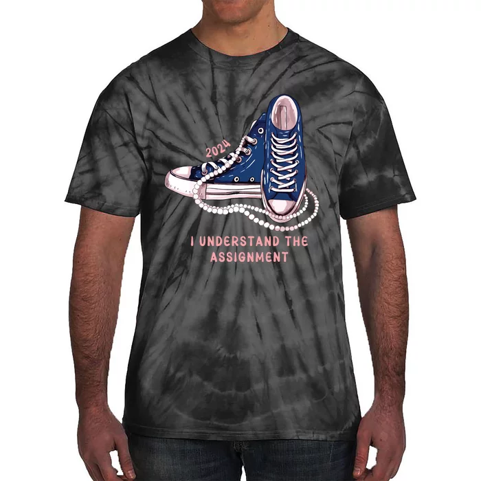 I Understand The Assignment Vote Blue Election 2024 Tie-Dye T-Shirt