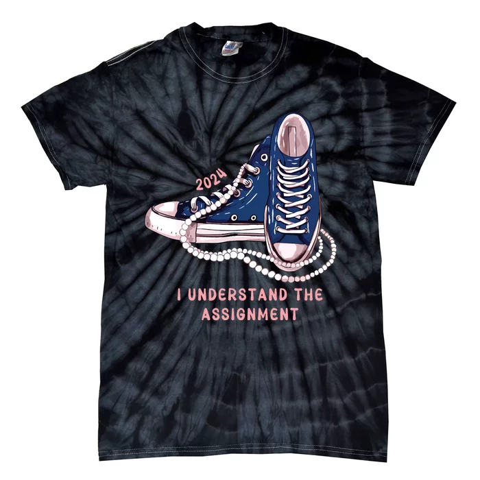 I Understand The Assignment Vote Blue Election 2024 Tie-Dye T-Shirt