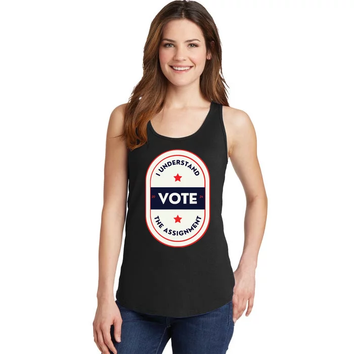 I Understand The Assignment Kamala Harris President 2024 Ladies Essential Tank