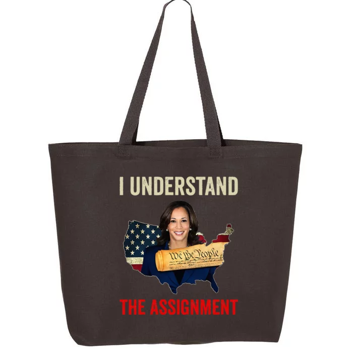 I Understand The Assignment Vote Kamala Harris 2024 25L Jumbo Tote