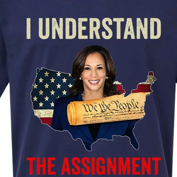 I Understand The Assignment Vote Kamala Harris 2024 Sueded Cloud Jersey T-Shirt