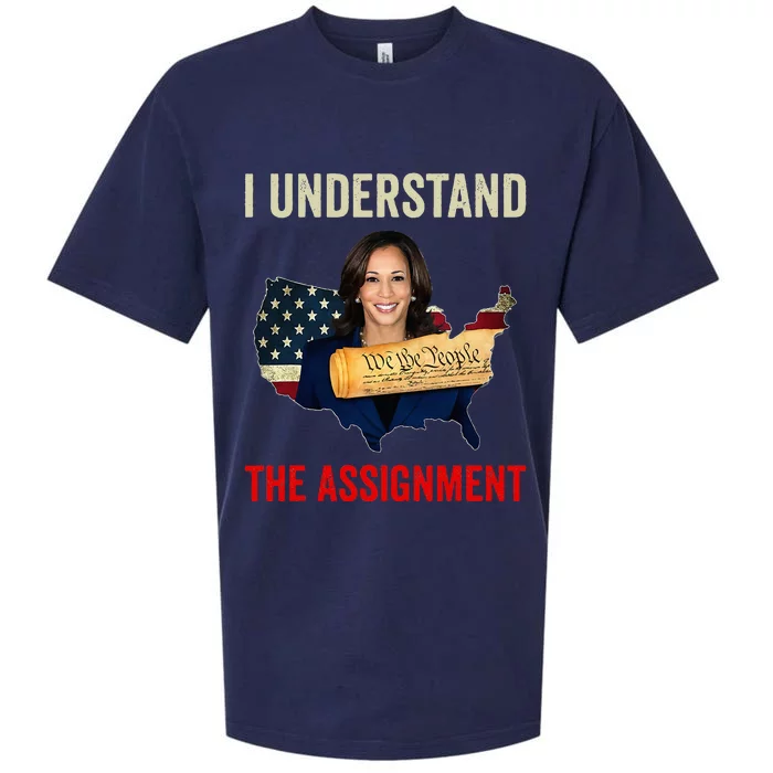 I Understand The Assignment Vote Kamala Harris 2024 Sueded Cloud Jersey T-Shirt