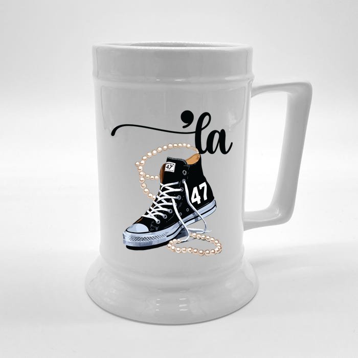 I Understand The Assignment Chucks And Pearls Election 2024 Front & Back Beer Stein