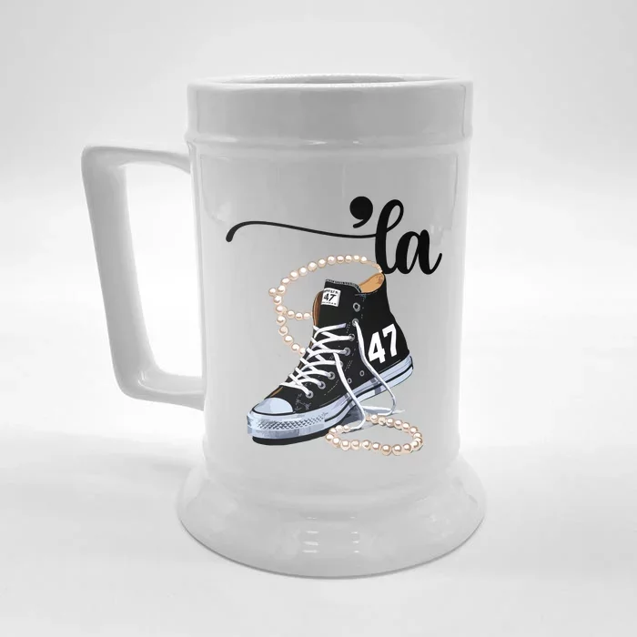 I Understand The Assignment Chucks And Pearls Election 2024 Front & Back Beer Stein