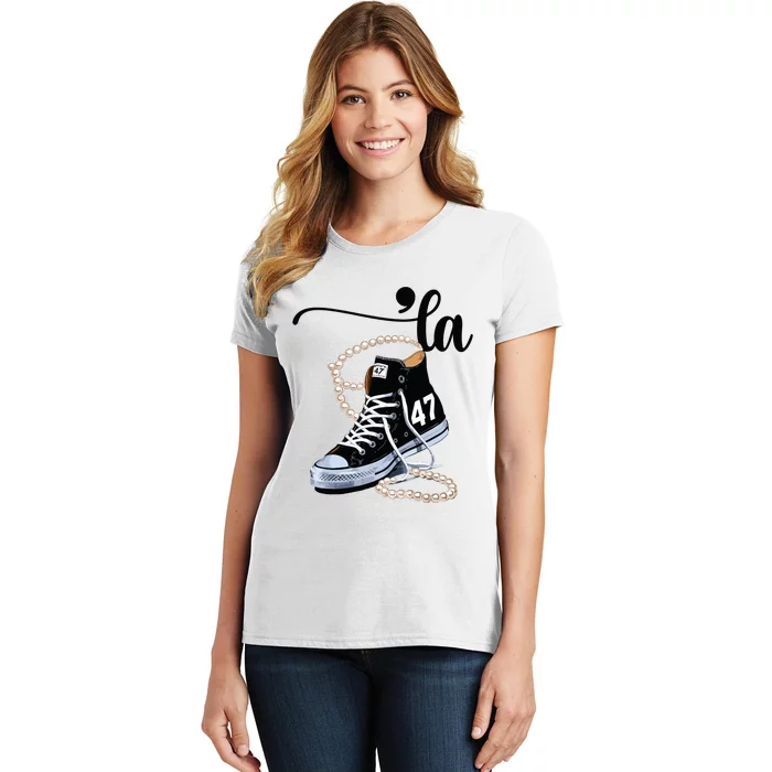 I Understand The Assignment Chucks And Pearls Election 2024 Women's T-Shirt