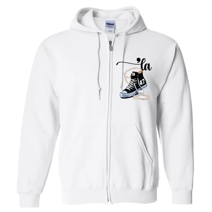 I Understand The Assignment Chucks And Pearls Election 2024 Full Zip Hoodie