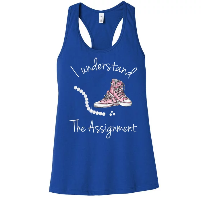 I Understand The Assignment Kamala Harris Sneaker Women's Racerback Tank