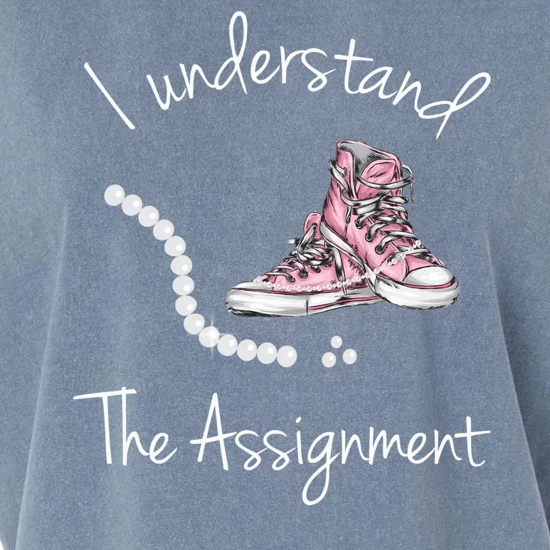 I Understand The Assignment Kamala Harris Sneaker Garment-Dyed Women's Muscle Tee