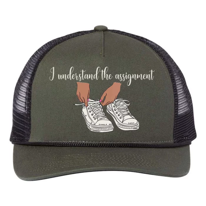 I Understand The Assignment Retro Rope Trucker Hat Cap