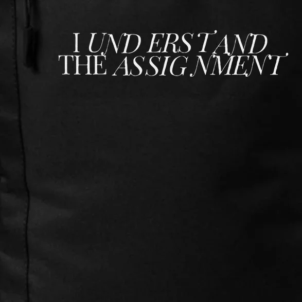 I Understand The Assignment Kamala Harris Coconut Tree 2024 Daily Commute Backpack