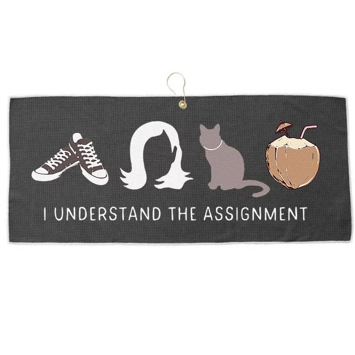 I Understand The Assignment Madam President Kamala Harris Gift Large Microfiber Waffle Golf Towel