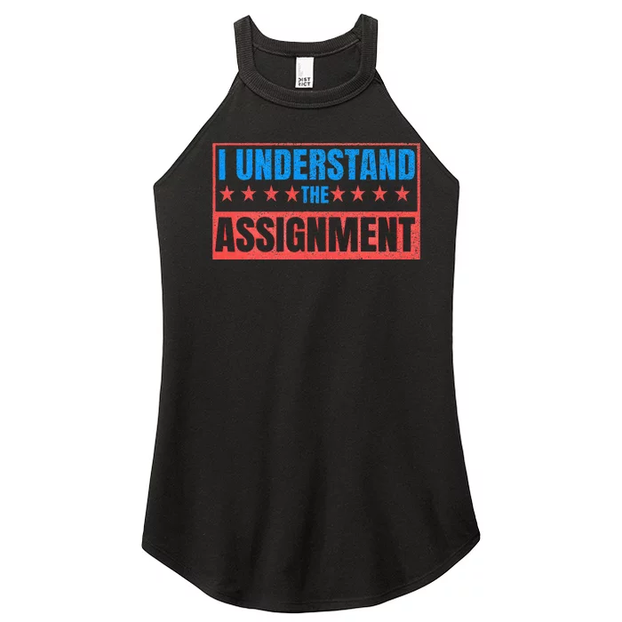 I Understand The Assignment Women’s Perfect Tri Rocker Tank