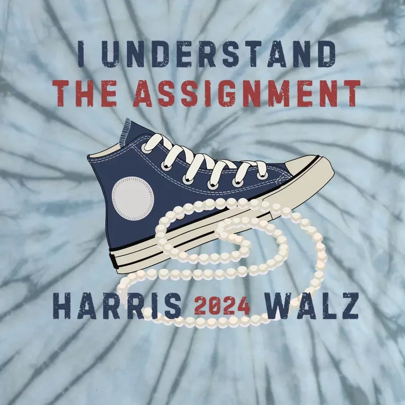 I Understand The Assignment Harris Walz 2024 Tie-Dye T-Shirt