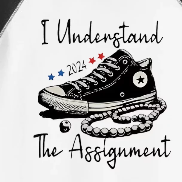 I Understand The Assignment Vote Blue Rally Kamala 2024 Toddler Fine Jersey T-Shirt