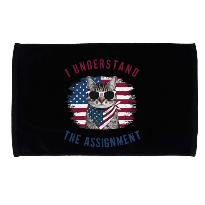 I Understand The Assignment Cat Childless Cat Lady Microfiber Hand Towel