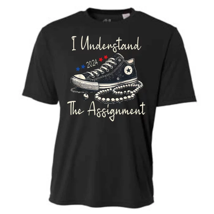 I Understand The Assignment Chucks And Pearls Kamala Harris Cooling Performance Crew T-Shirt