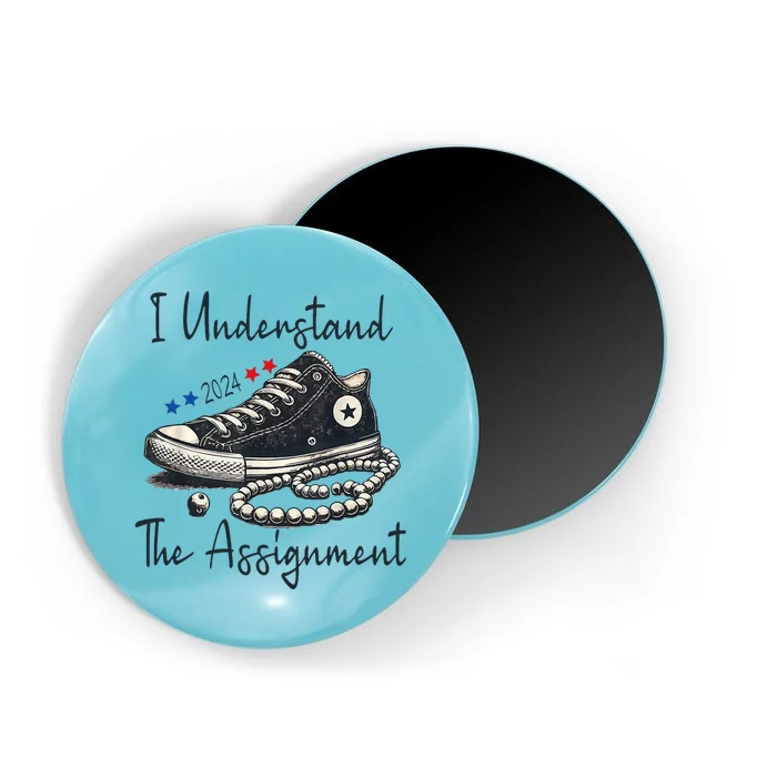 I Understand The Assignment Chucks And Pearls Kamala Harris Magnet