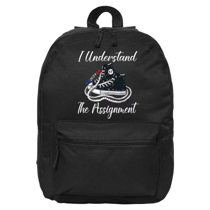 I Understand The Assignment Chucks And Pearls 2024 Election 16 in Basic Backpack