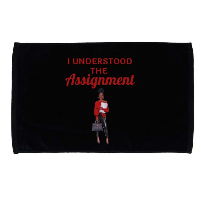 I Understood The Assignt Funny Pop Culture Gift Microfiber Hand Towel