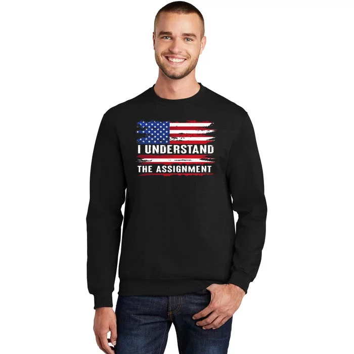 I Understand The Assignment American Flag Saying Sweatshirt