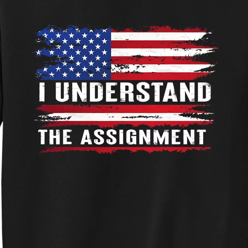 I Understand The Assignment American Flag Saying Sweatshirt