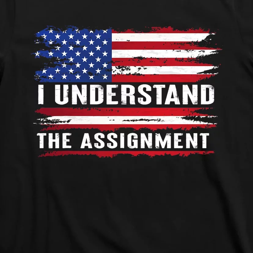 I Understand The Assignment American Flag Saying T-Shirt