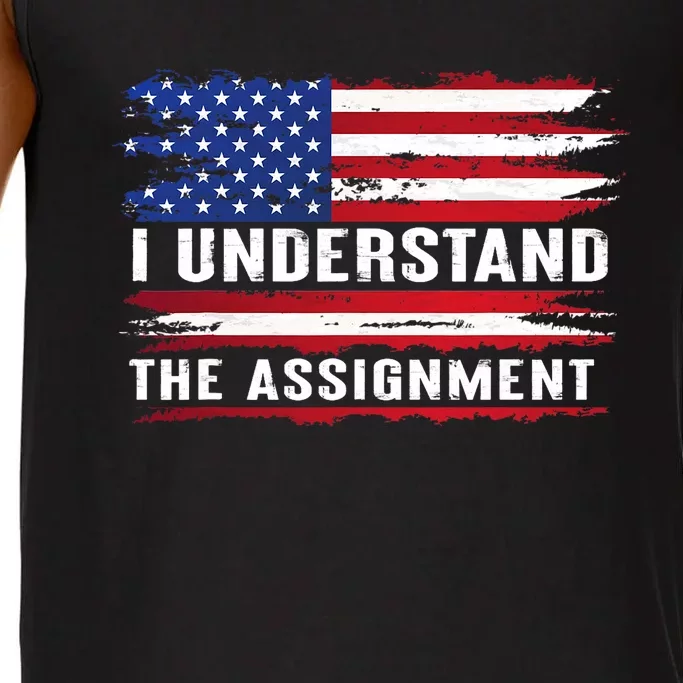 I Understand The Assignment American Flag Saying Comfort Colors® Tank Top