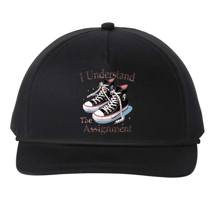 I Understand The Assignment Kamala Harris Madam President Snapback Five-Panel Rope Hat