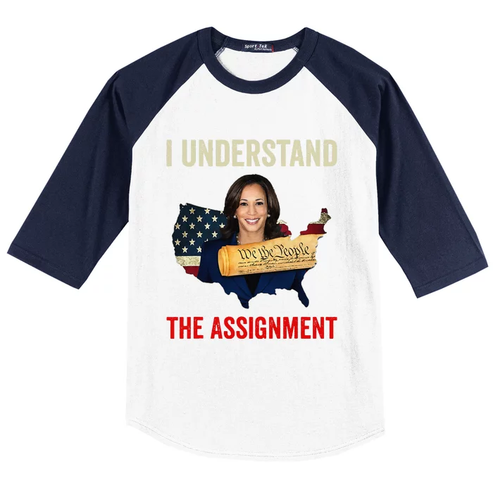 I Understand The Assignment Vote Kamala Harris 2024 Baseball Sleeve Shirt