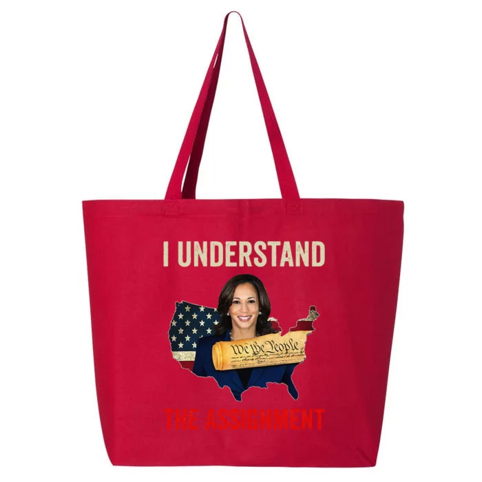 I Understand The Assignment Vote Kamala Harris 2024 25L Jumbo Tote