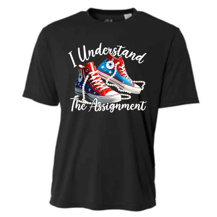 I Understand The Assignment Chucks And Pearls Election 2024 Cooling Performance Crew T-Shirt