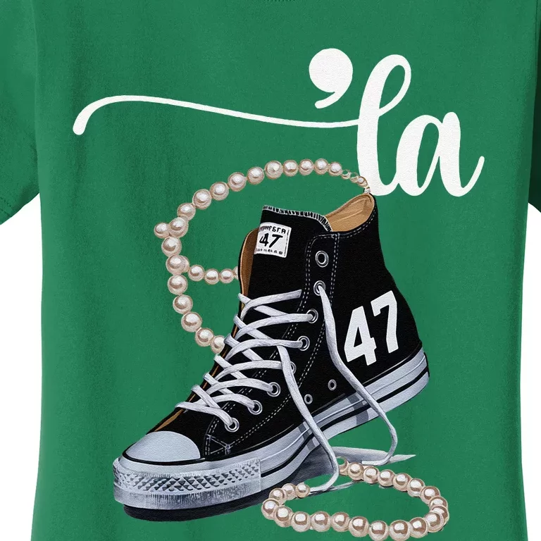 I Understand The Assignment Chucks And Pearls Election 2024 Women's T-Shirt