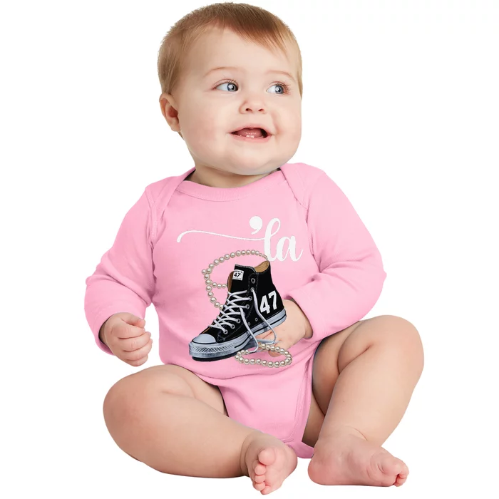 I Understand The Assignment Chucks And Pearls Election 2024 Baby Long Sleeve Bodysuit