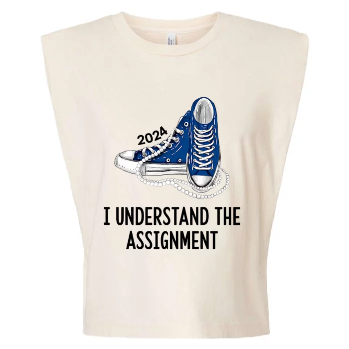 I Understand The Assignment 2024 Garment-Dyed Women's Muscle Tee