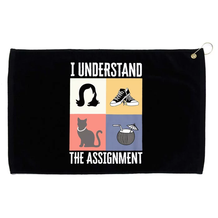 I Understand The Assignment Chucks And Pearls Election 2024 Grommeted Golf Towel