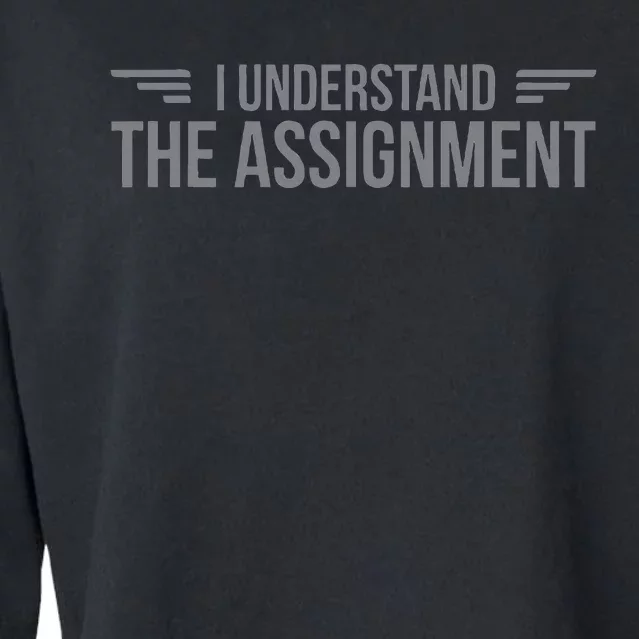 I Understand The Assignment New Memes Cropped Pullover Crew