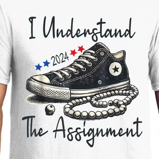 I Understand The Assignment Chucks And Pearls Election 2024 Pajama Set