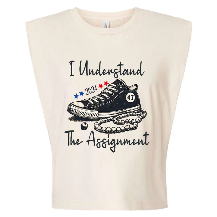 I Understand The Assignment 2024 Garment-Dyed Women's Muscle Tee