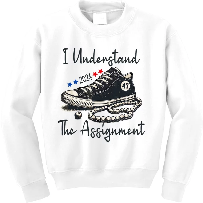 I Understand The Assignment 2024 Kids Sweatshirt