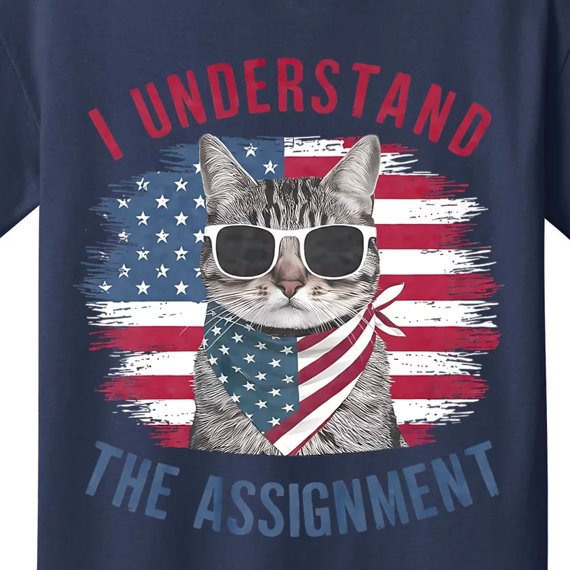 I Understand The Assignment Cat Childless Cat Lady Kids T-Shirt