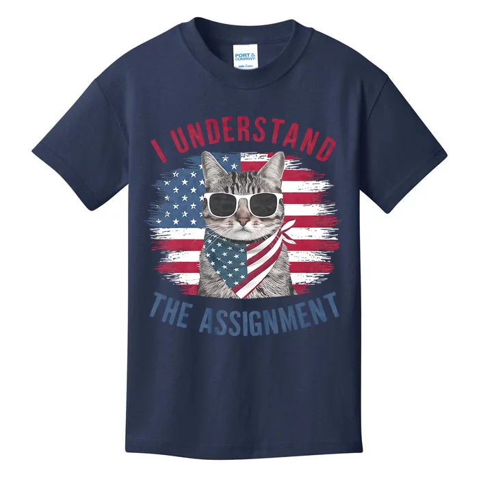 I Understand The Assignment Cat Childless Cat Lady Kids T-Shirt