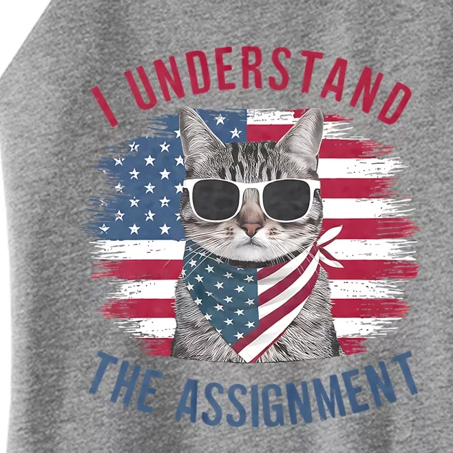 I Understand The Assignment Cat Childless Cat Lady Women’s Perfect Tri Rocker Tank