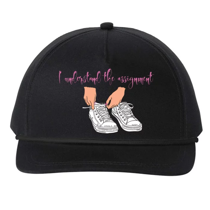 I Understand The Assignment Snapback Five-Panel Rope Hat