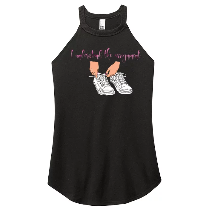 I Understand The Assignment Women’s Perfect Tri Rocker Tank